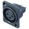 3p XLR microphone socket vertical type