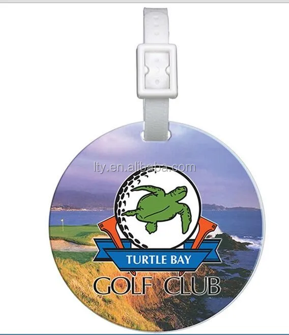 Custom Design Durable Plastic Wholesale Luggage Blank Golf Bag Tag
