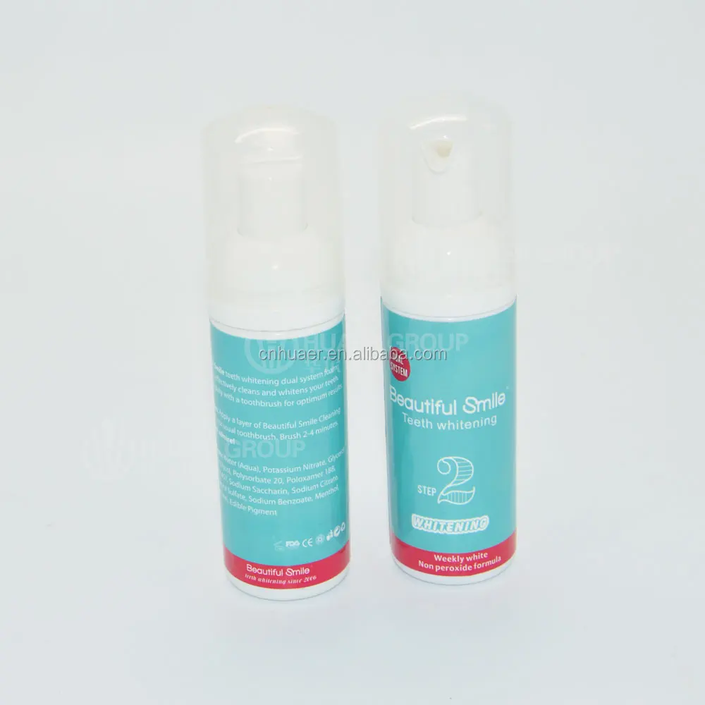 Teeth Whitening Home Kit Foaming White Dual Foam System Easy As