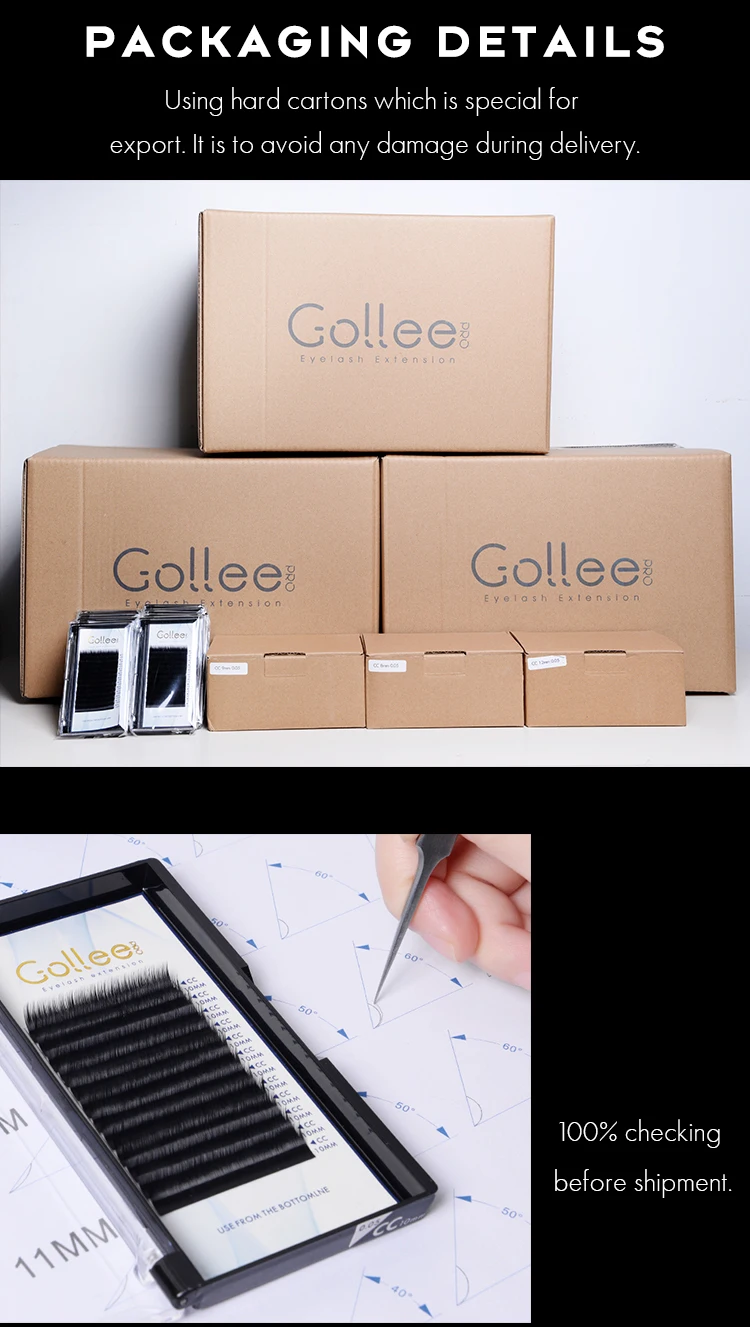 Gollee Individual Eyelash Extension Separator Applicator Tool Tweezer