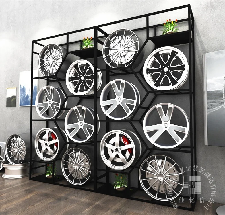 Car Rim Display Stand Alloy Wheel Display Rack Wheel Rim Display Rack