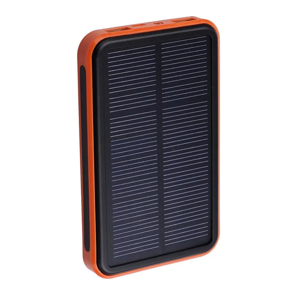 Vipwind Solar Power Bank 50000mAh Solar Charger Waterproof Portable Solar Power Bank Dual USB Solar Charger for Cell Phone Power Bank - Orange