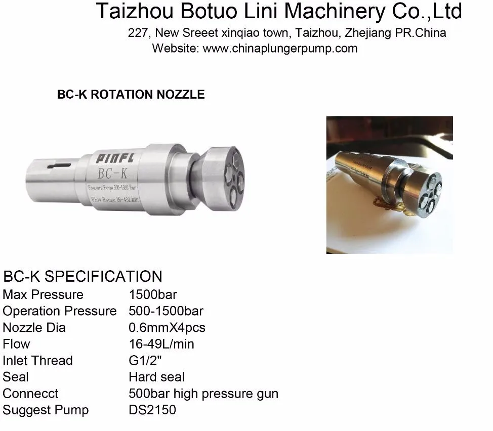 1500bar Barracuda Nozzle High Pressure Rotating Nozzles Buy High