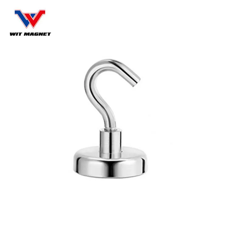 500LBS Pulling Force Magnetic N52 Super Big Round Neodymium Fishing Magnet with M10 Eyebolt Countersunk Hole Diameter 90MM