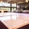 Solid Wood Mobile White Gloss Dance Floor Interlocking Panels 24ft x 24 ft