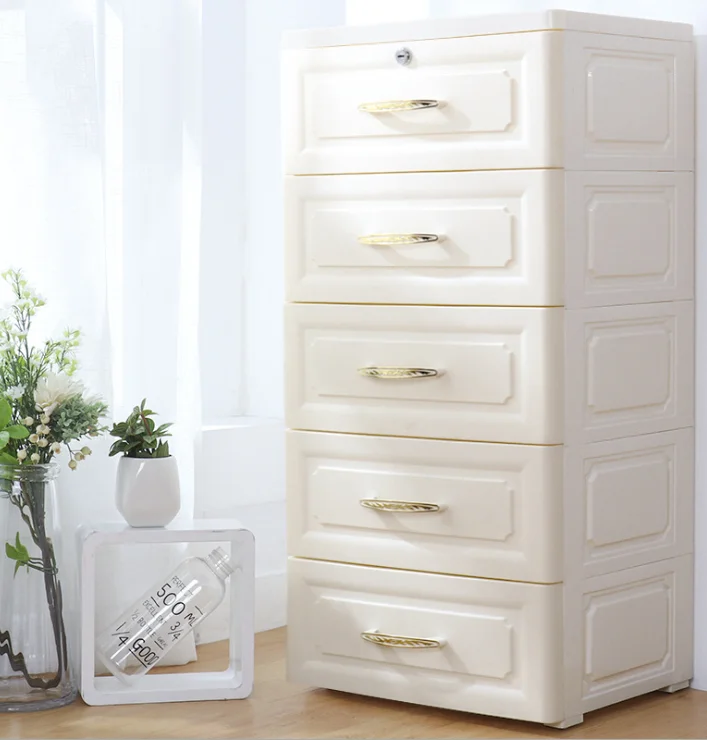 Indoor Clothes Cheap Plastic Storage Cabinet With Wheels ...