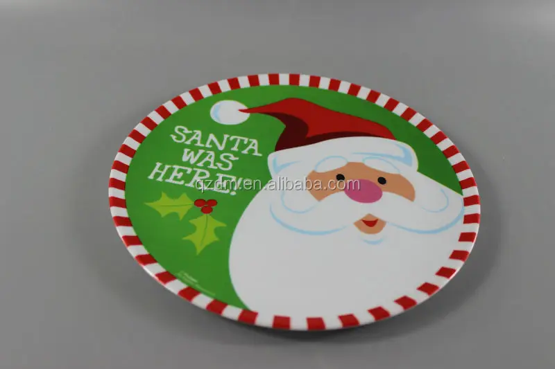 Melamine Christmas dinner plate