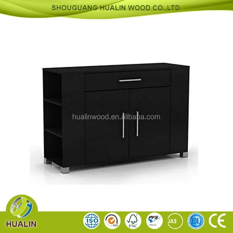 Black Sideboard 2 Door 1 Drawer Cabinet Storage Unit End Book Shelves Sorrento Buy Drawer Cabinet Living Room Cabinet Drawer Filing Cabinet Product On Alibaba Com