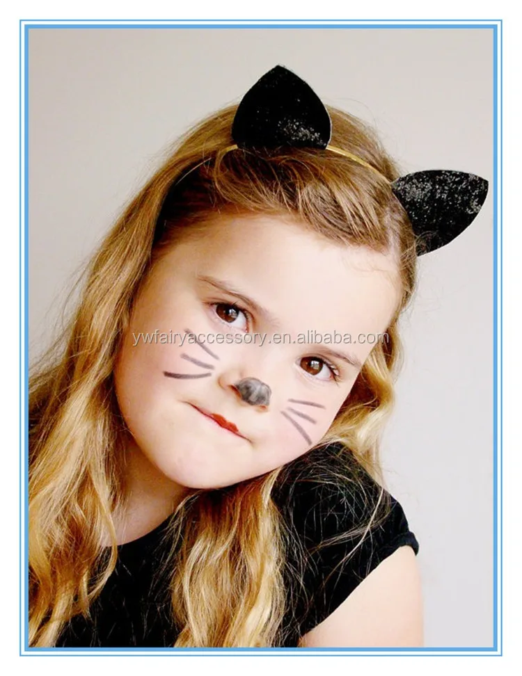 最新の子供キラキラグリッター猫耳カチューシャcos,プレイ休日黒猫耳ヘアアクセサリー , Buy 猫耳ヘッドバンド、キッズヘアアクセサリー、ファンシー髪アクセサリー Product on Alibaba.com