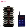 BYHUBYENG food court pager system 10 pcs pagers+1 charging base CE FCC wireless calling system restaurant waiter buzzer