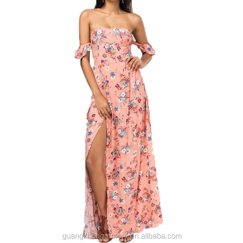 casual maxi dress with slit