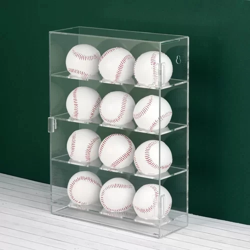 Acrylic Baseball Display Case Wall Mounted For 12 Baseballs Buy Acrylic Baseball