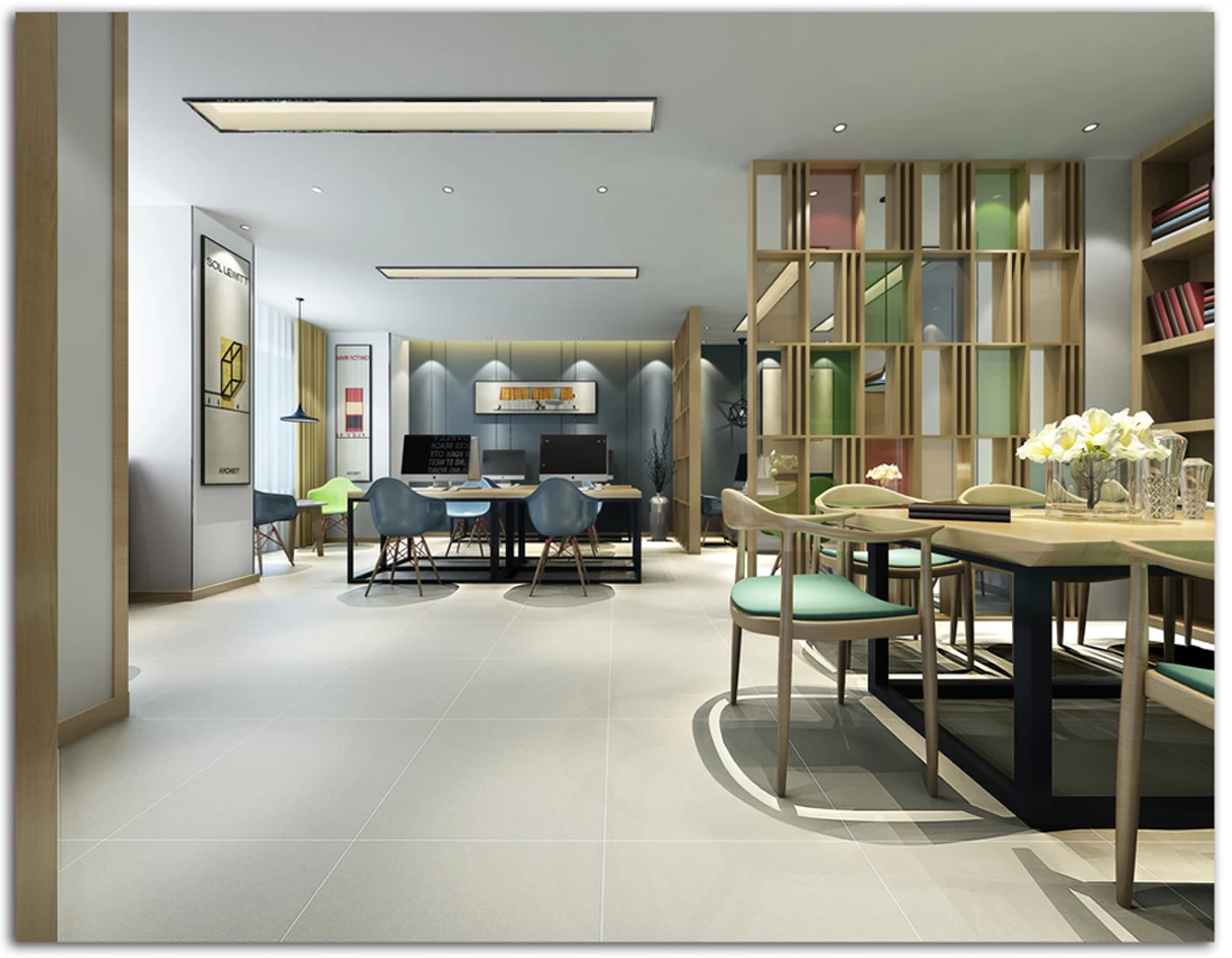 600X600 800X800 GK  International Porcelain Glazed Canada Pure Color Ructis Non Slip Tiles