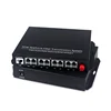 8 channel telephone fc interface ethernet pcm voice transfer fiber transceiver