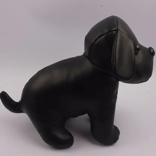 leather stuffed dog