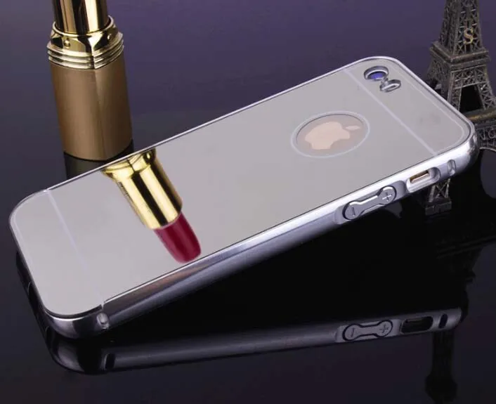 Luxury design case For iphone 5se aluminum 24k metal mirror hard back cover case for iphone