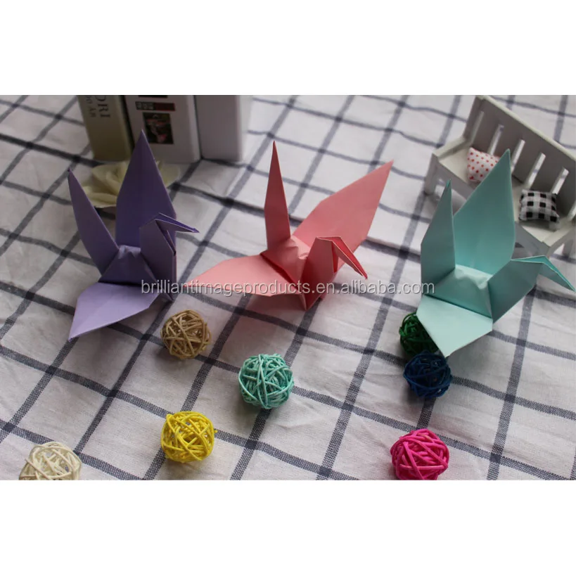 China Handmade Fold Large Blue Origami Cranes Wholesale Buy Hot Sale