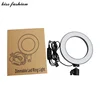 6 inch 14.5cm makeup ringlight, makeup ring light studio, led selfie circle ring light desktop with stand and phone holder