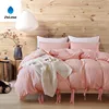 Japan and Korean style pink butterfly knot microfiber bedding set ready to ship