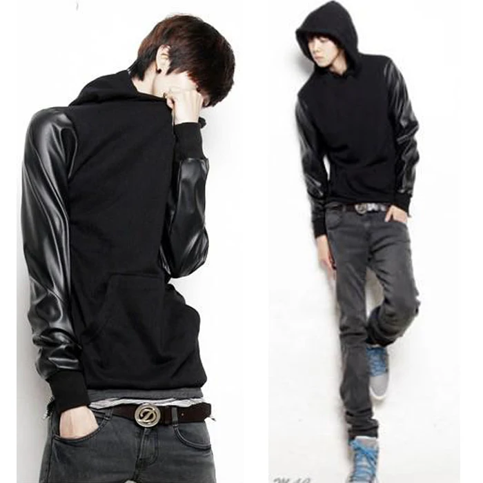 korean style hoodie mens