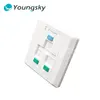 Outlet wall plate with led night light with rj45 socket wall face plate