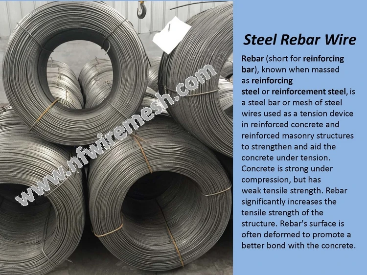 high quality building construction steel rebar wire