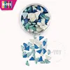 magic toy triangle glass tile mosaic blue mix pack in mosaic jars
