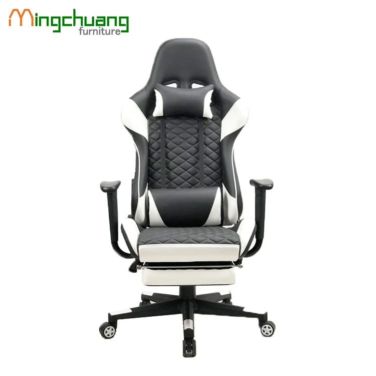 High back PU leather Gaming Office Chair Computer Gaming Chair with footrest