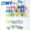 QWT 480PCS Heat Shrink Wire Connector Waterproof Insulated Electrical Copper Crimp Terminal