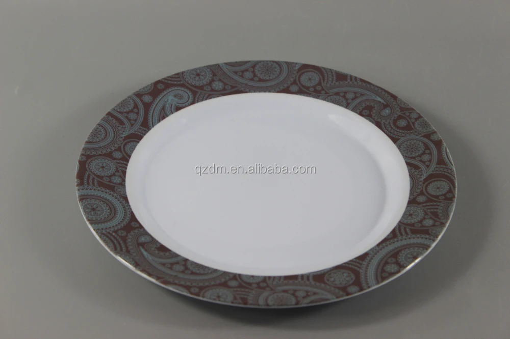 2014 Decal Printing Melamine Plate/Round Plate