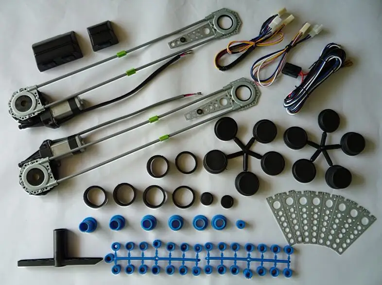 Car Auto Universal Electric Power Window Kit 4 Door With Switches And