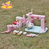 wholesale pretend play pink wooden kids baking set top fashion wooden kids baking set W10D013