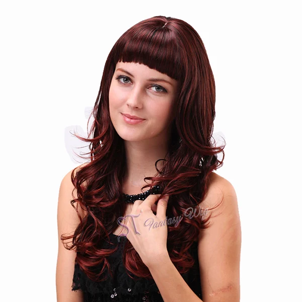 Multi Layered Haircuts Long Curly Hair Great Wigs Synthetic Fiber