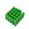 green fastener plastic fixing wall plug plastic straight through plastic wall plug 25pcs one set 500pcs in box