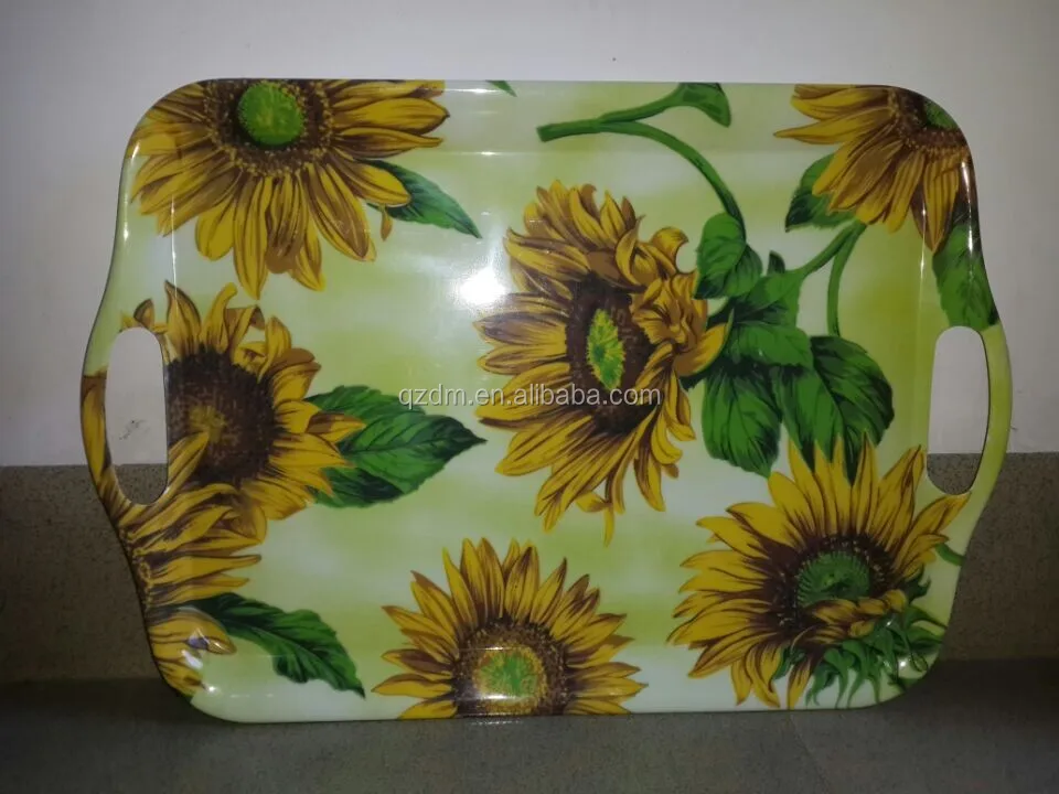 Customized large colorful restaurant use plastic food tray