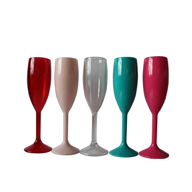 Bpa Free Polycarbonate Cups Plastic Champagne Flutes Plastic Drinking