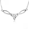 Women's Jewelry Celtic Knot Solid Silver Statement Necklace