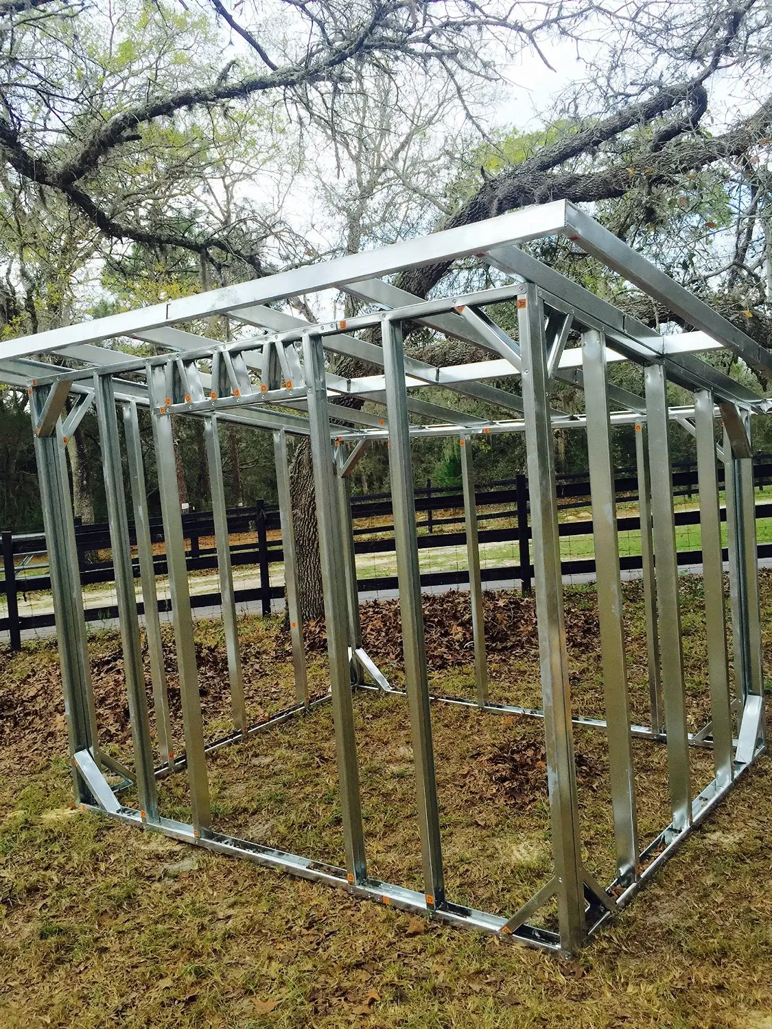 Buy Shed One Slope Light Steel Structure 8x10 Frame Kit Prefab In Cheap Price On Alibaba Com