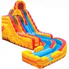 Commercial inflatable Fire N Ice Water Slide for sale