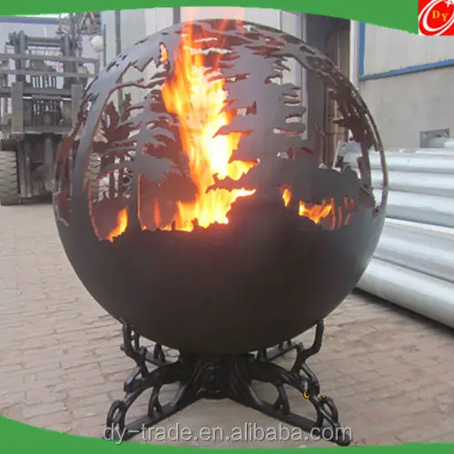 Decorative Outdoor weathering resistant steel Plasma Cutting Handcrafted Custom Firepits