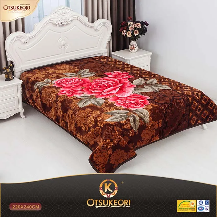 Otsukeori 100 Polyester Raschel Knitted Embossed Middle East Style 5kg