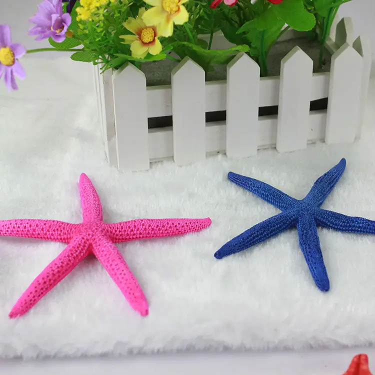 Coloured Resin Hexagon Starfish Decorative Cheap Wholesale Artificial