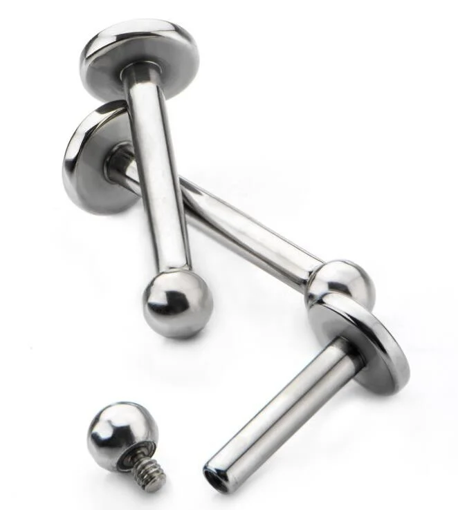 Internally Threaded Labret Body Piercing Jewelry G23 Titanium Buy