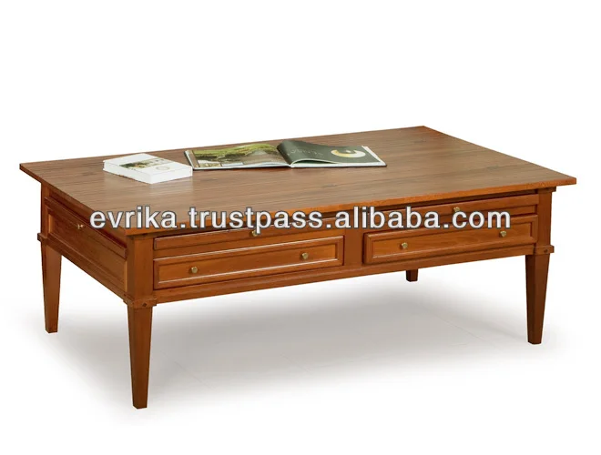 Solid Wood Coffee Table One Solid Wood Coffee Table