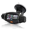 2015 FHD full hd 1080P dual lens camera with night vison gps camera car dvr with night vision dual cameras car dvr