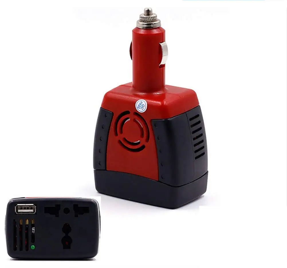 QINUO 150W Power Inverter, DC 12V To 220V AC Car Inverter With Dual USB Car Adapter