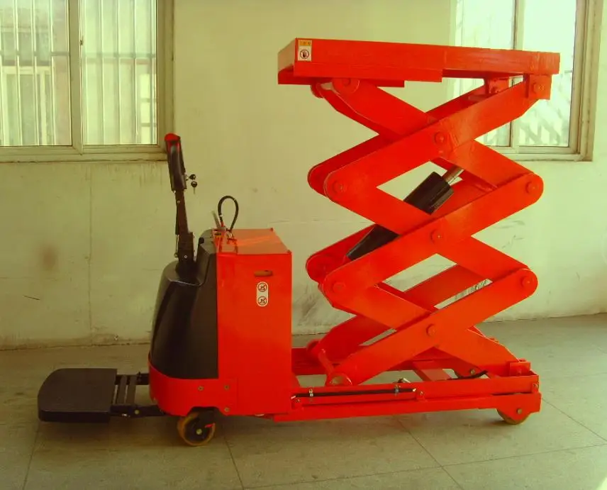 Full Electric Scissor Lift Pallet Truck With Lift Platform - Buy