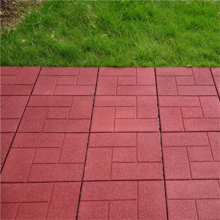 Recycled Rubber Granules Price Outdoor Waterproof Rubber Flooring Tiles