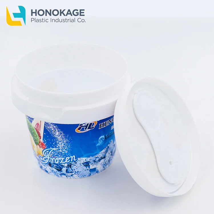 Brc Certificate Disposable Round Plastic Ice Cream Packaging Custom Logo Iml Ice Cream Cup 125ml