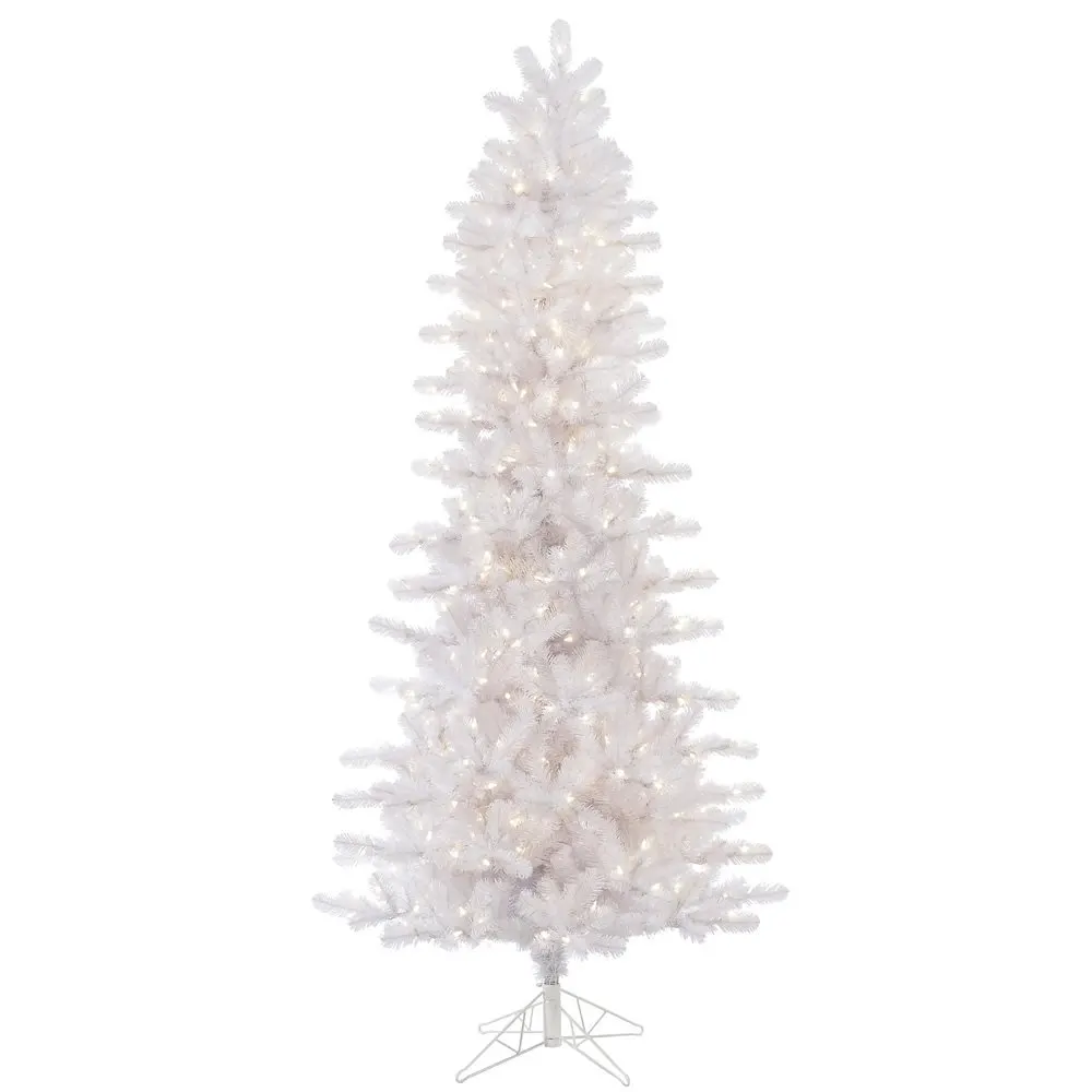 get quotations vickerman crystal white slim artificial christmas tree with 650 warm white led lights 85 - White Christmas Trees On Sale get quotations vickerman crystal white slim artificial christmas tree with 650 warm white led lights 85 - White Christmas Trees On Sale